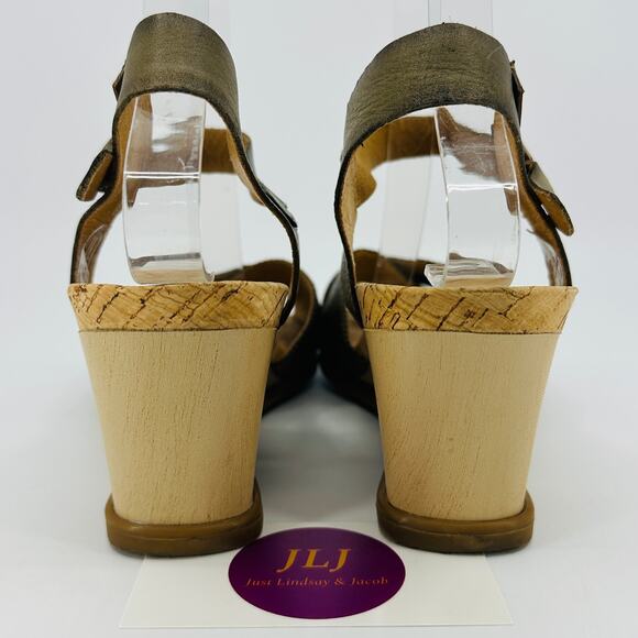 Pikolinos Women's Vigo Laurel Leather Wedge Sandals W3R-1613 Size 40/ 9-9.5 US - Picture 6 of 12